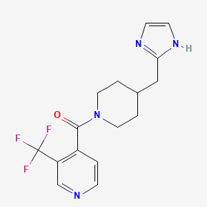 [4-(1H-imidazol-2-ylmethyl)piperidin-1-yl]-[3-(trifluoromethyl)pyridin-4-yl]methanone