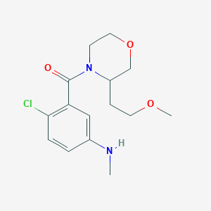 [2-Chloro-5-(methylamino)phenyl]-[3-(2-methoxyethyl)morpholin-4-yl]methanone