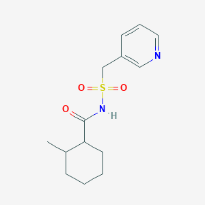 2-methyl-N-(pyridin-3-ylmethylsulfonyl)cyclohexane-1-carboxamide