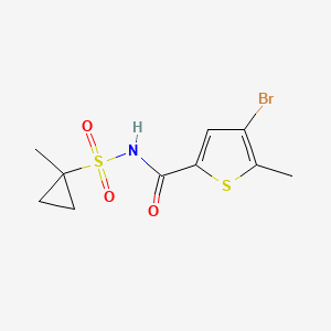 4-bromo-5-methyl-N-(1-methylcyclopropyl)sulfonylthiophene-2-carboxamide