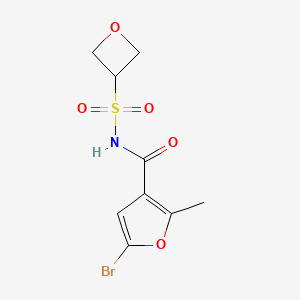 5-bromo-2-methyl-N-(oxetan-3-ylsulfonyl)furan-3-carboxamide