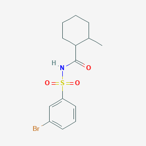 N-(3-bromophenyl)sulfonyl-2-methylcyclohexane-1-carboxamide