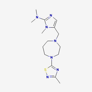 N,N,1-trimethyl-5-[[4-(3-methyl-1,2,4-thiadiazol-5-yl)-1,4-diazepan-1-yl]methyl]imidazol-2-amine