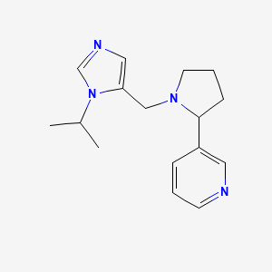 3-[1-[(3-Propan-2-ylimidazol-4-yl)methyl]pyrrolidin-2-yl]pyridine