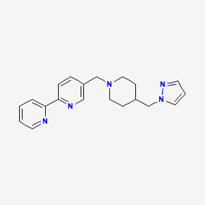 5-[[4-(Pyrazol-1-ylmethyl)piperidin-1-yl]methyl]-2-pyridin-2-ylpyridine