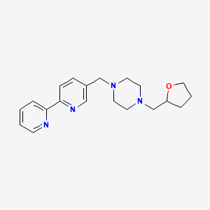 1-(Oxolan-2-ylmethyl)-4-[(6-pyridin-2-ylpyridin-3-yl)methyl]piperazine