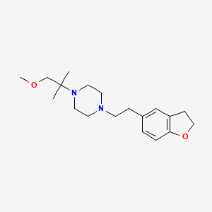 1-[2-(2,3-Dihydro-1-benzofuran-5-yl)ethyl]-4-(1-methoxy-2-methylpropan-2-yl)piperazine