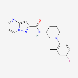 N-[1-(4-fluoro-2-methylphenyl)piperidin-3-yl]pyrazolo[1,5-a]pyrimidine-2-carboxamide