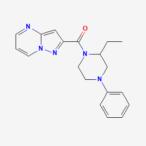 (2-Ethyl-4-phenylpiperazin-1-yl)-pyrazolo[1,5-a]pyrimidin-2-ylmethanone