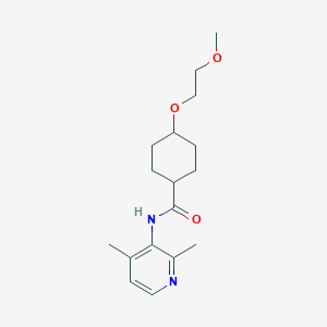 N-(2,4-dimethylpyridin-3-yl)-4-(2-methoxyethoxy)cyclohexane-1-carboxamide