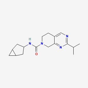 N-(3-bicyclo[3.1.0]hexanyl)-2-propan-2-yl-6,8-dihydro-5H-pyrido[3,4-d]pyrimidine-7-carboxamide