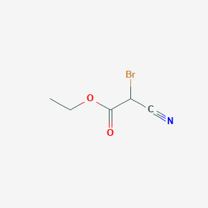 molecular formula C5H6BrNO2 B072452 Ethyl 2-bromo-2-cyanoacetate CAS No. 1187-46-8
