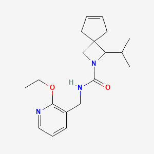 N-[(2-ethoxypyridin-3-yl)methyl]-3-propan-2-yl-2-azaspiro[3.4]oct-6-ene-2-carboxamide