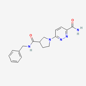 6-[3-(Benzylcarbamoyl)pyrrolidin-1-yl]pyridazine-3-carboxamide