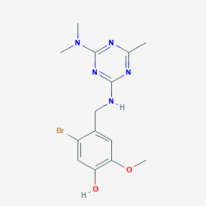 5-Bromo-4-[[[4-(dimethylamino)-6-methyl-1,3,5-triazin-2-yl]amino]methyl]-2-methoxyphenol