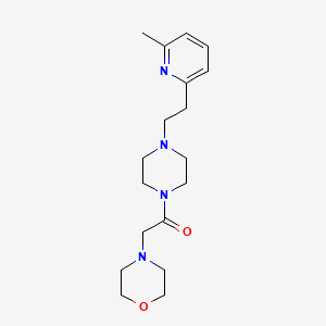 1-[4-[2-(6-Methylpyridin-2-yl)ethyl]piperazin-1-yl]-2-morpholin-4-ylethanone