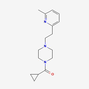 Cyclopropyl-[4-[2-(6-methylpyridin-2-yl)ethyl]piperazin-1-yl]methanone