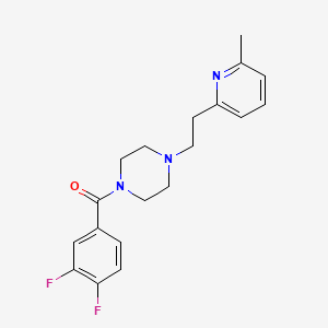 (3,4-Difluorophenyl)-[4-[2-(6-methylpyridin-2-yl)ethyl]piperazin-1-yl]methanone