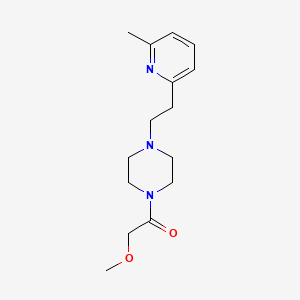 2-Methoxy-1-[4-[2-(6-methylpyridin-2-yl)ethyl]piperazin-1-yl]ethanone