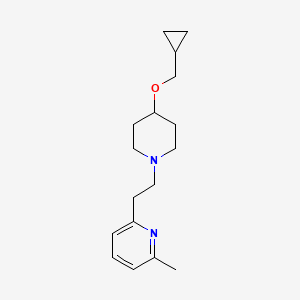 2-[2-[4-(Cyclopropylmethoxy)piperidin-1-yl]ethyl]-6-methylpyridine