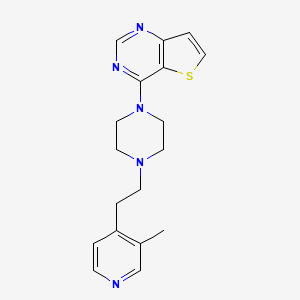 4-[4-[2-(3-Methylpyridin-4-yl)ethyl]piperazin-1-yl]thieno[3,2-d]pyrimidine