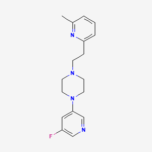 1-(5-Fluoropyridin-3-yl)-4-[2-(6-methylpyridin-2-yl)ethyl]piperazine