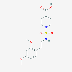 1-[2-(2,4-Dimethoxyphenyl)ethylsulfamoyl]piperidine-4-carboxylic acid