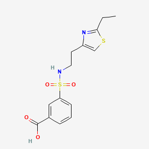 3-[2-(2-Ethyl-1,3-thiazol-4-yl)ethylsulfamoyl]benzoic acid