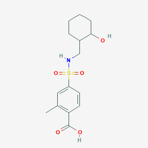 4-[(2-Hydroxycyclohexyl)methylsulfamoyl]-2-methylbenzoic acid