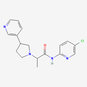 N-(5-chloropyridin-2-yl)-2-(3-pyridin-3-ylpyrrolidin-1-yl)propanamide