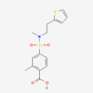 2-Methyl-4-[methyl(2-thiophen-2-ylethyl)sulfamoyl]benzoic acid