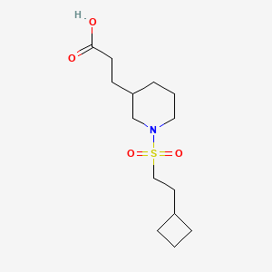 3-[1-(2-Cyclobutylethylsulfonyl)piperidin-3-yl]propanoic acid