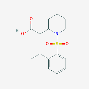 2-[1-(2-Ethylphenyl)sulfonylpiperidin-2-yl]acetic acid