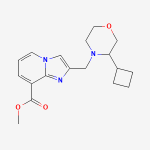 Methyl 2-[(3-cyclobutylmorpholin-4-yl)methyl]imidazo[1,2-a]pyridine-8-carboxylate