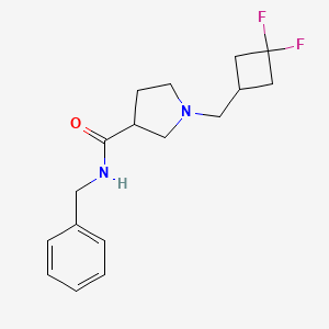 N-benzyl-1-[(3,3-difluorocyclobutyl)methyl]pyrrolidine-3-carboxamide