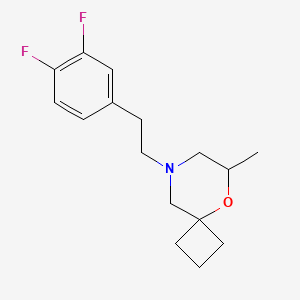 8-[2-(3,4-Difluorophenyl)ethyl]-6-methyl-5-oxa-8-azaspiro[3.5]nonane