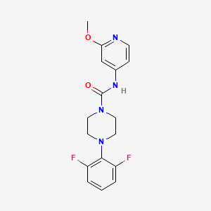 molecular formula C17H18F2N4O2 B7245745 4-(2,6-difluorophenyl)-N-(2-methoxypyridin-4-yl)piperazine-1-carboxamide 