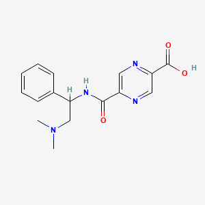 5-[[2-(Dimethylamino)-1-phenylethyl]carbamoyl]pyrazine-2-carboxylic acid