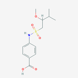 4-[(2-Methoxy-3-methylbutyl)sulfonylamino]benzoic acid