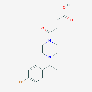 4-[4-[1-(4-Bromophenyl)propyl]piperazin-1-yl]-4-oxobutanoic acid