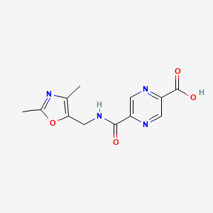 5-[(2,4-Dimethyl-1,3-oxazol-5-yl)methylcarbamoyl]pyrazine-2-carboxylic acid