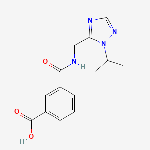 3-[(2-Propan-2-yl-1,2,4-triazol-3-yl)methylcarbamoyl]benzoic acid