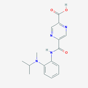 5-[[2-[Methyl(propan-2-yl)amino]phenyl]carbamoyl]pyrazine-2-carboxylic acid