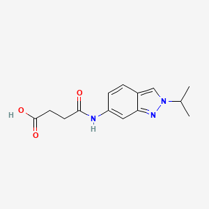 4-Oxo-4-[(2-propan-2-ylindazol-6-yl)amino]butanoic acid