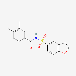 N-(2,3-dihydro-1-benzofuran-5-ylsulfonyl)-3,4-dimethylcyclohex-3-ene-1-carboxamide