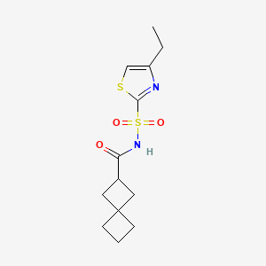 N-[(4-ethyl-1,3-thiazol-2-yl)sulfonyl]spiro[3.3]heptane-2-carboxamide