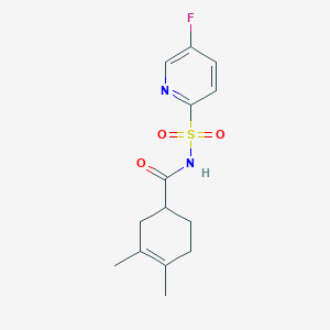 N-(5-fluoropyridin-2-yl)sulfonyl-3,4-dimethylcyclohex-3-ene-1-carboxamide