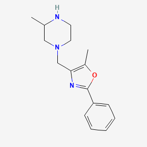 5-Methyl-4-[(3-methylpiperazin-1-yl)methyl]-2-phenyl-1,3-oxazole