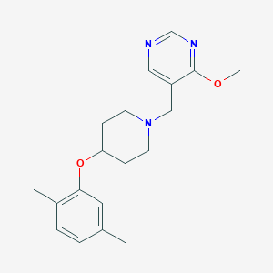 5-[[4-(2,5-Dimethylphenoxy)piperidin-1-yl]methyl]-4-methoxypyrimidine