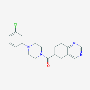 [4-(3-Chlorophenyl)piperazin-1-yl]-(5,6,7,8-tetrahydroquinazolin-6-yl)methanone